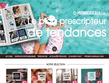 Tablet Screenshot of blog.promocadeaux.com